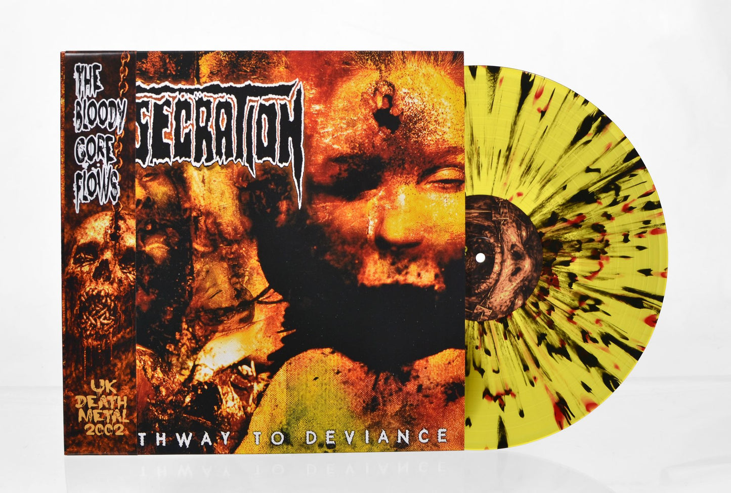 DESECRATION - Pathway To Deviance (Yellow/Black/Red Splatter Vinyl) (+Insert +Obi Strip)