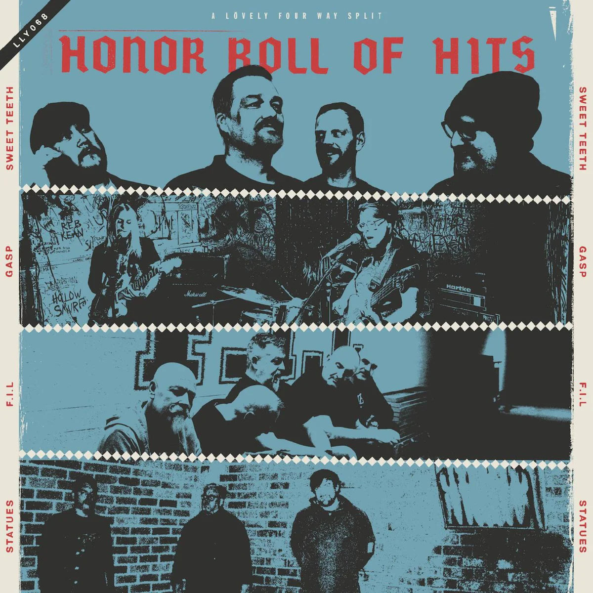 First in Line, GASP, Statues Sweet Teeth - Honor Roll Of Hits [Transparent Red Vinyl]