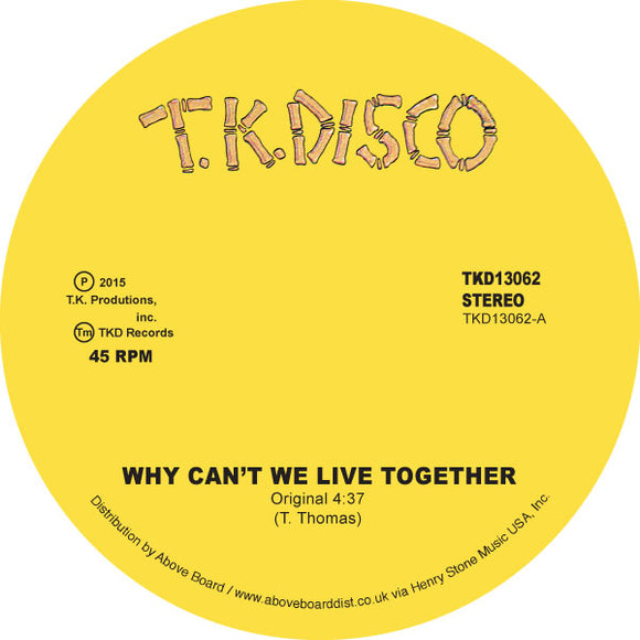TIMMY THOMAS - WHY CAN'T WE LIVE TOGETHER (LATE NITE TUFF GUY REWORK)