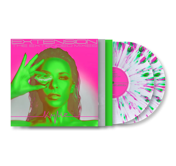 Kylie Minogue - Extension (The Extended Mixes) [2LP Neon Pink & Green Splatter Clear]