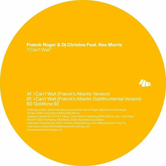 Franck ROGER / DJ CHRISTOS feat REE MORRIS - I Can't Wait