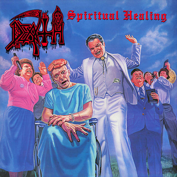Death - Spiritual Healing - Reissue LP [Foil Jacket - Bone White, Blue Jay and Gold Tri Color Merge with Splatter]