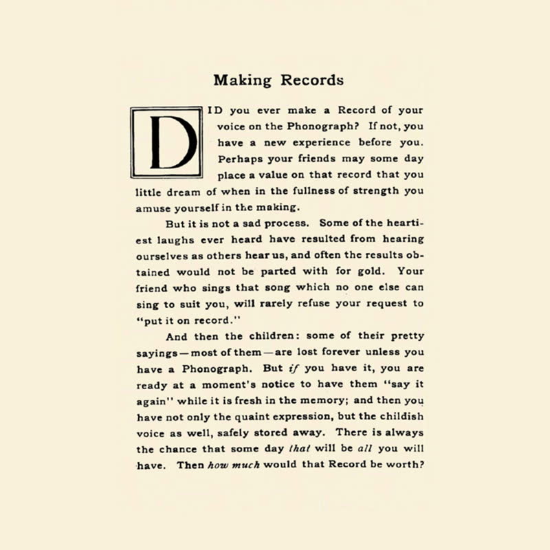 Death Is Not The End - Making Records: Home Recordings c. 1890-1920 [Cassette]