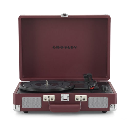 Crosley Cruiser Plus Deluxe Portable Turntable - Now with Bluetooth Out [Burgundy]