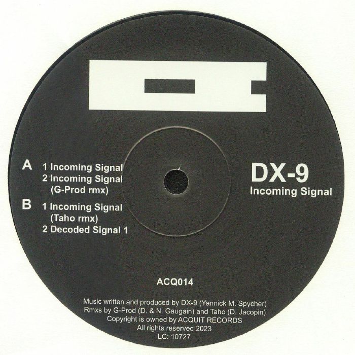 DX 9 - Incoming Signal [10" Vinyl]