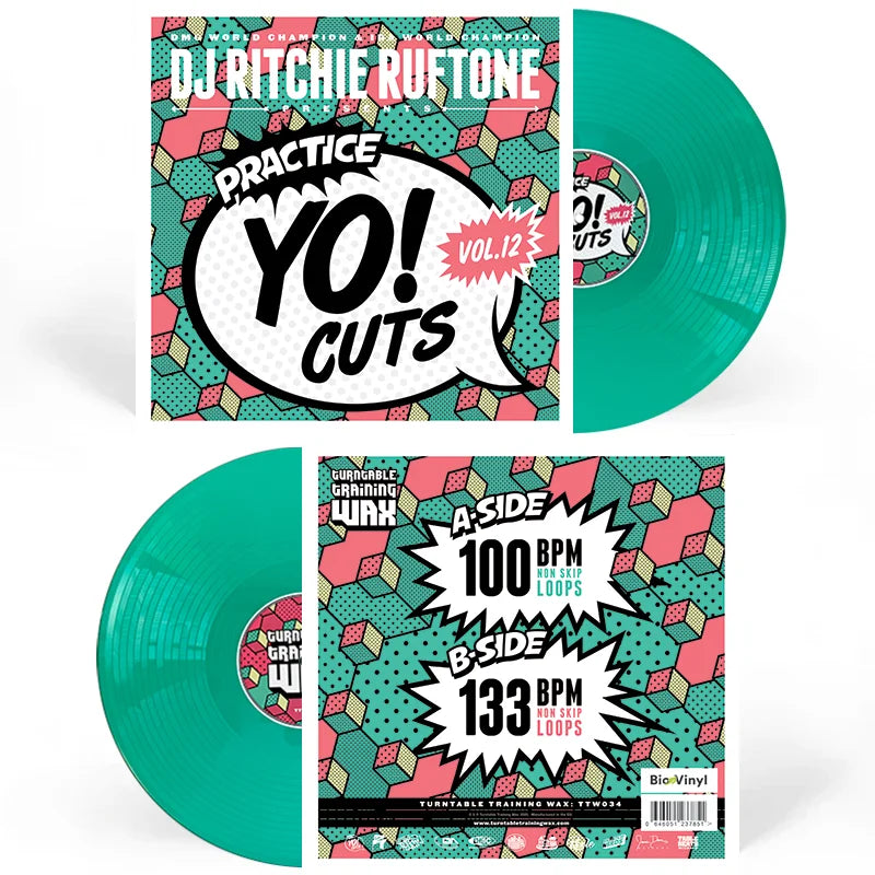 DJ Richie Rufftone - Practice Yo! Cuts v12 [eco GREEN 12 inch Bio-Vinyl]