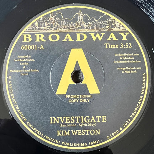 KIM WESTON - INVESTIGATE / RESTLESS FEET [7" Vinyl]