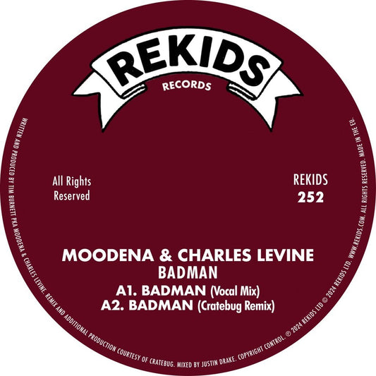Moodena & Charles Levine - Badman (Incl. Cratebug / Radio Slave Remixes)
