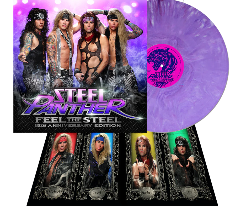Steel Panther - Feel The Steel 15th Anniversary Edition [Purple marble coloured vinyl]