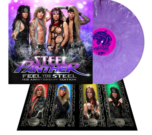 Steel Panther - Feel The Steel 15th Anniversary Edition [Purple marble coloured vinyl]