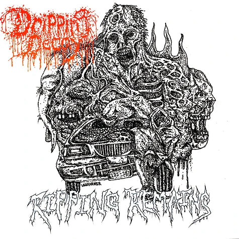 Dripping Decay - Ripping Remains [Yellow With Lime Green Splatter Vinyl]