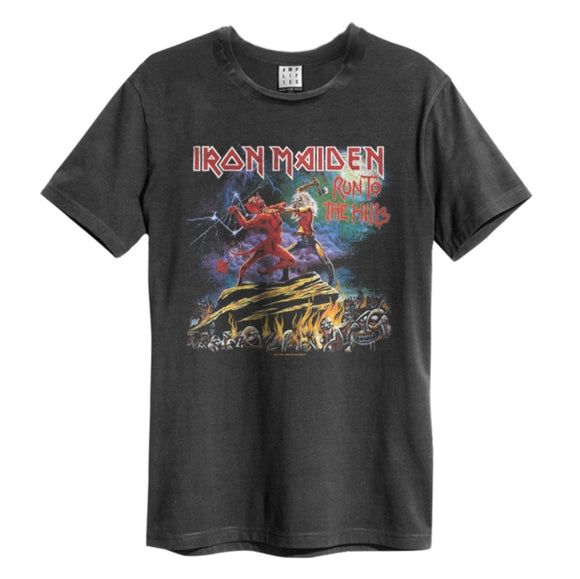 IRON MAIDEN - Run To The Hills T-Shirt (Charcoal)