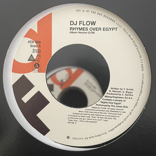 KING MOST vs DJ FLOW - Rhymes Over Egypt [7" Vinyl]