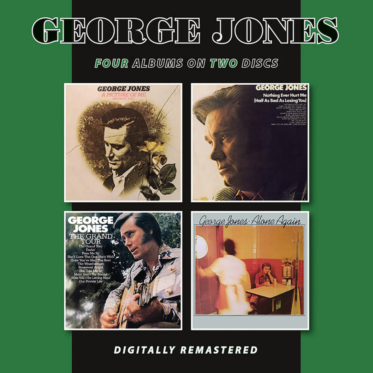 George Jones - A Picture Of Me (Without You)/Nothing Ever Hurt Me (Half As Bad As Losing You)/The Grand Tour/Alone Again	[2CD Set]