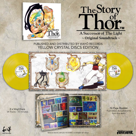 Yuzo Koshiro - The Story Of Thor (Original Soundtrack) [2LP yellow transparent]