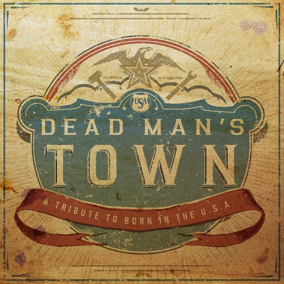 Various Artists - Dead Man's Town: A Tribute to Born in the U.S.A [Red, White & Blue Vinyl, Jacket, Marketing Sticker]