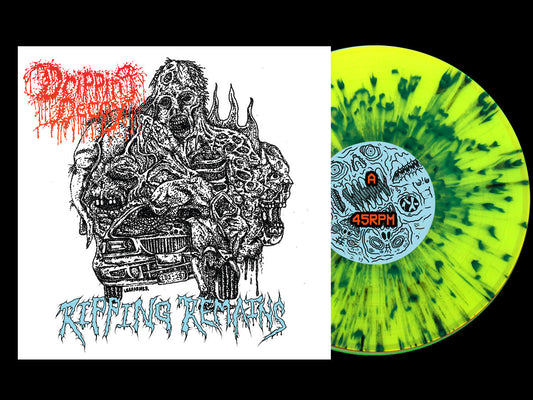 Dripping Decay - Ripping Remains [Yellow With Lime Green Splatter Vinyl]