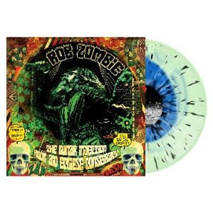 Rob Zombie - The Lunar Injection Kool Aid Eclipse Conspiracy [Blue in Bottle Green with Black & Bone Splatter 140g vinyl LP]