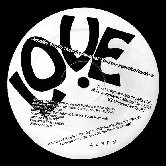 Jennifer Vanilla - Jennifer Pastoral (Love Injection Remixes)