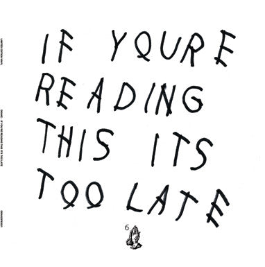 DRAKE - IF YOU’RE READING THIS IT’S TOO LATE [Coloured Vinyl]