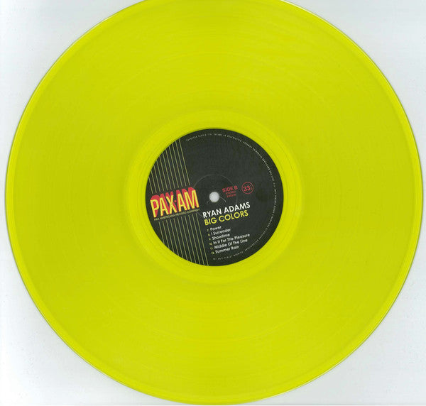 RYAN ADAMS - BIG COLORS (AUSTRALIAN EXCLUSIVE “CAT’S EYE YELLOW” VINYL + 7”)