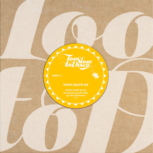 Dave Mathmos - TSTD EDITS 03 (lim. Black Vinyl Repress)