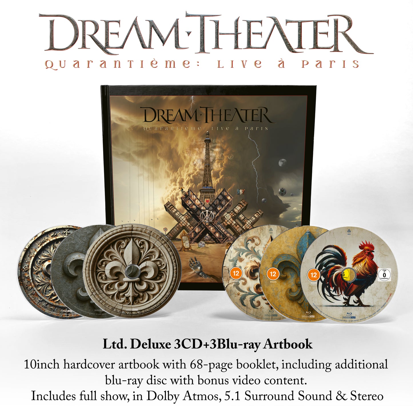 Dream Theater - Quarantième: Live à Paris [Ltd. Deluxe 3CD+3Blu-ray Artbook]