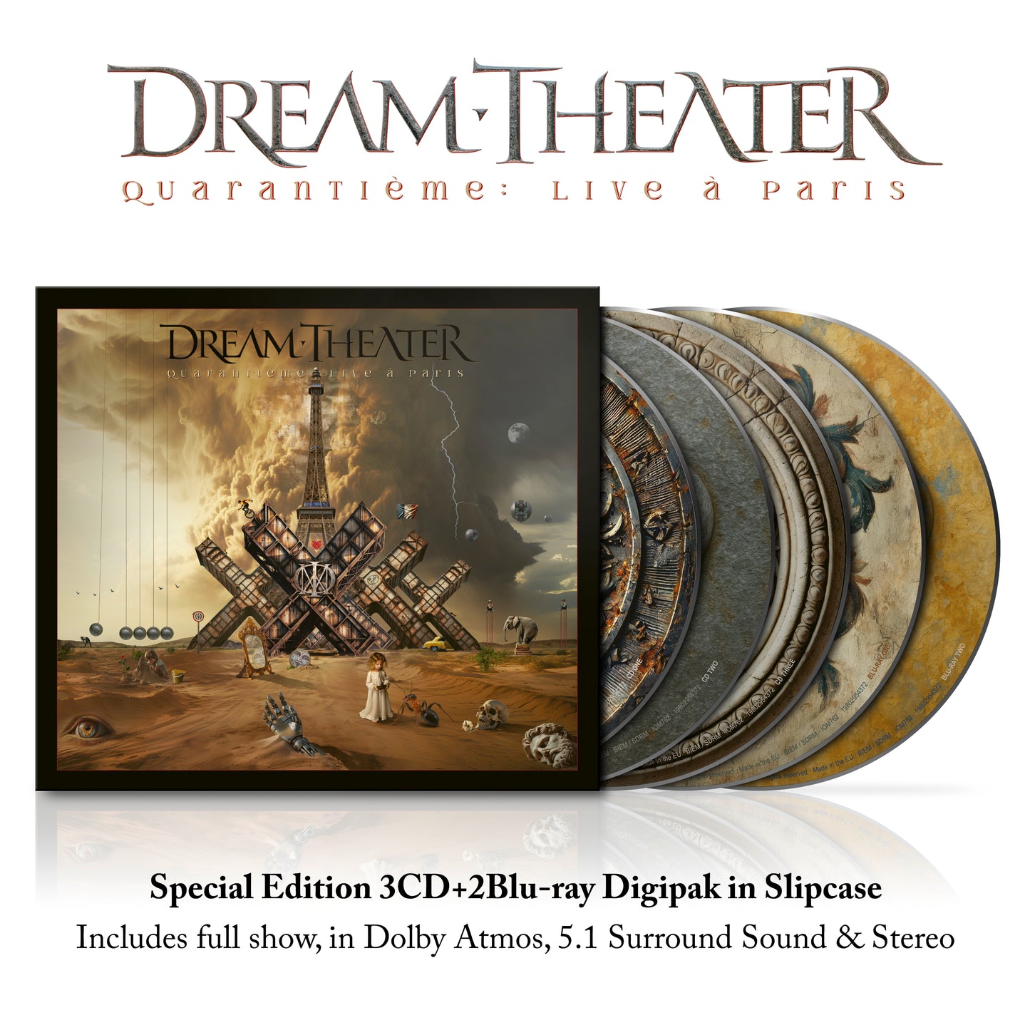 Dream Theater - Quarantième: Live à Paris [Special Edition 3CD+2Blu-ray Digipak in Slipcase]