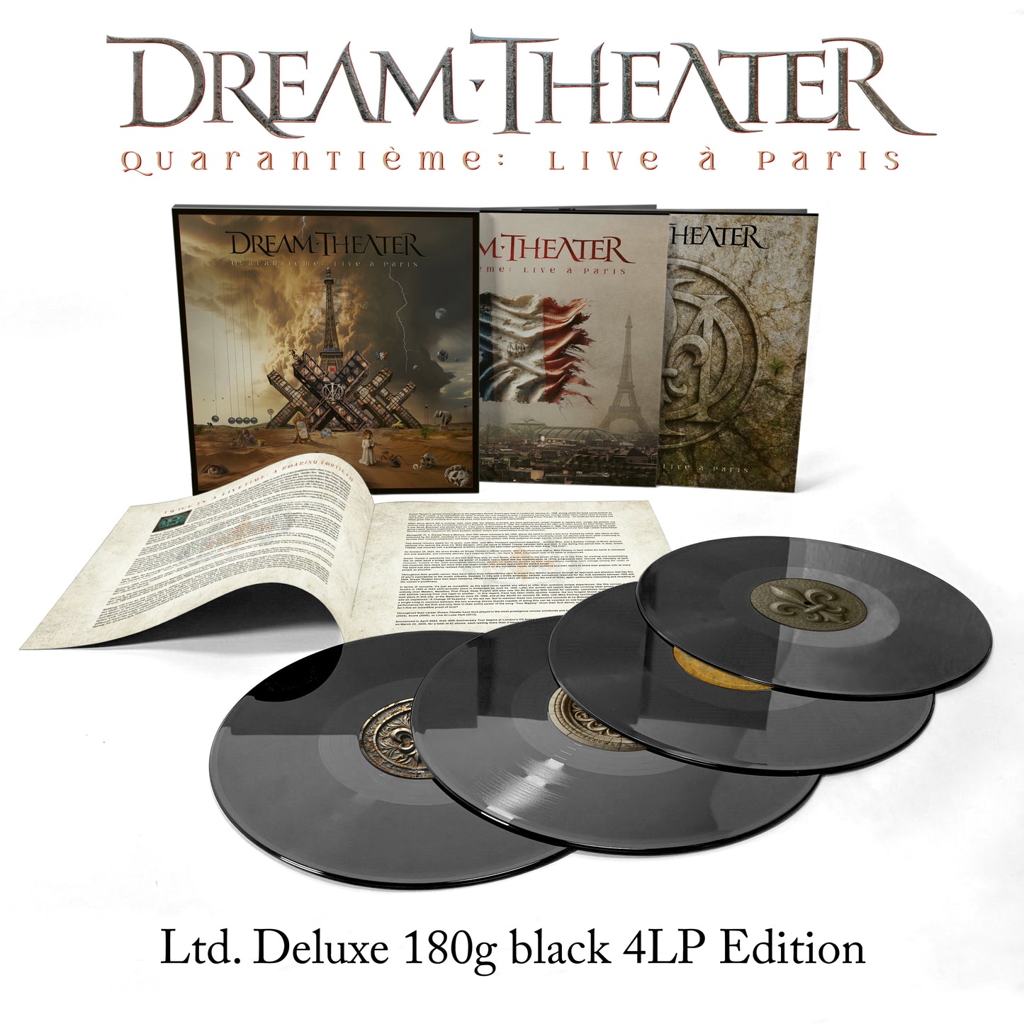 Dream Theater - Quarantième: Live à Paris [Ltd. Deluxe black 4LP Edition]