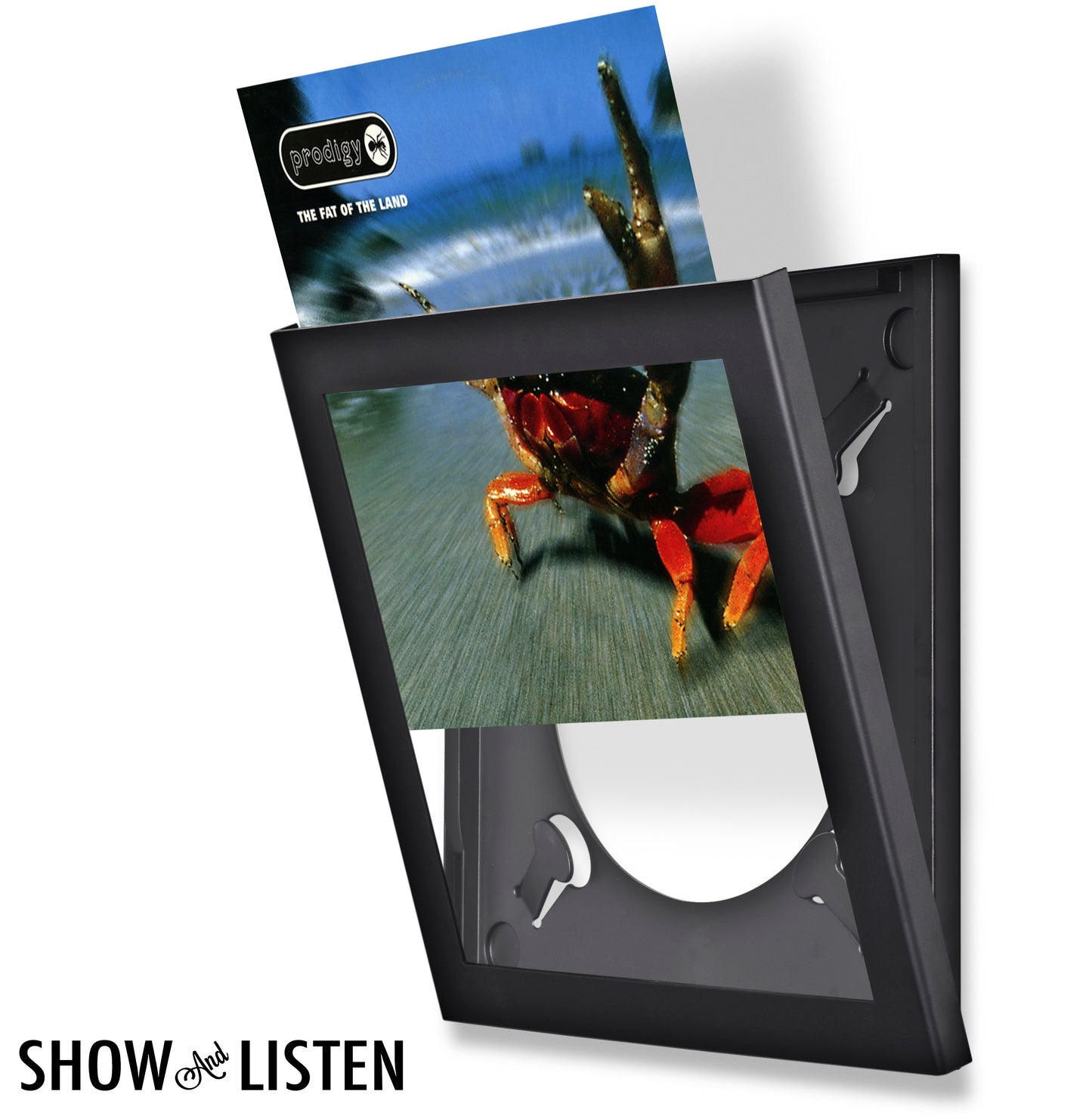 Show And Listen Vinyl Display Frames - Black LP Flip Frame