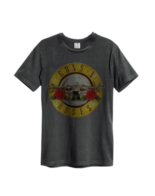 GUNS N' ROSES - Drum (Bullet) T-Shirt (Charcoal)
