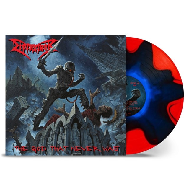 Dismember - The God That Never Was (Blue in red split Vinyl)