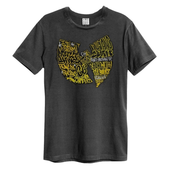 WU TANG CLAN - Graffiti Logo T-Shirt (Charcoal) [X Large]