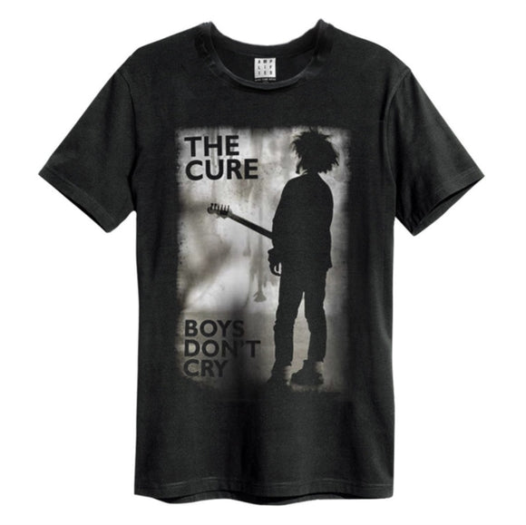 CURE - THE CURE - BOYS DON'T CRY AMPLIFIED VINTAGE BLACK T-SHIRT (MEDIUM)