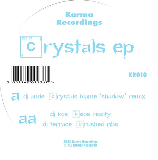 Various Artists - Crystals EP [Blue and white marbled Vinyl]
