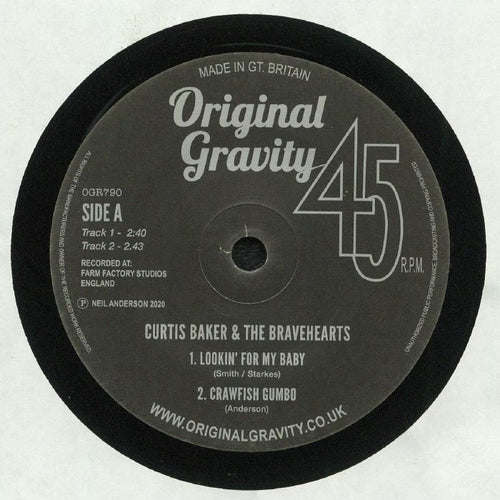 Curtis Baker & The Bravehearts - Lookin' For My Baby EP [7" Vinyl]