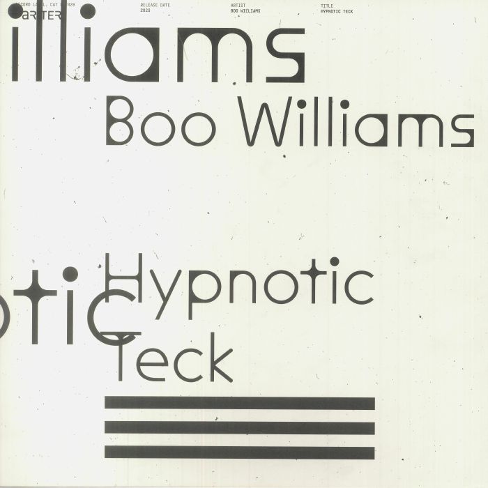 BOO WILLIAMS - Hypnotic Teck