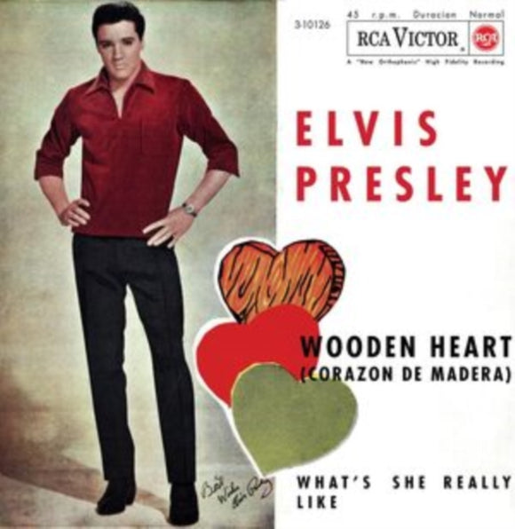 ELVIS PRESLEY - EP ETRANGER NO. 10 - WOODEN HEART (SPAIN) (BROWN VINYL)