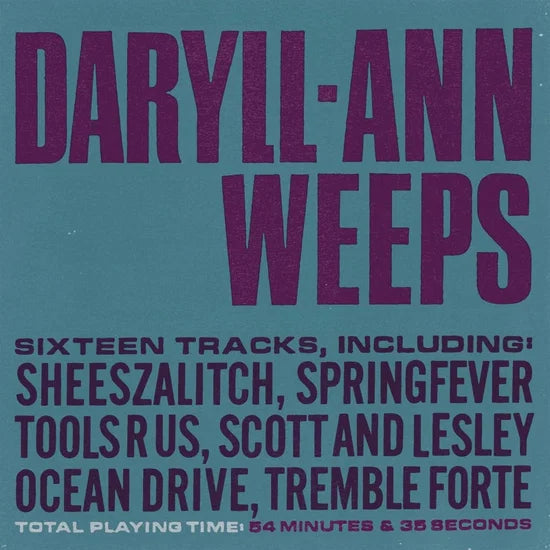 DARYLL-ANN	- DARYLL-ANN WEEPS [2LP]