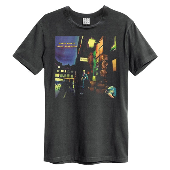 DAVID BOWIE - Ziggy Stardust T-Shirt (Charcoal)