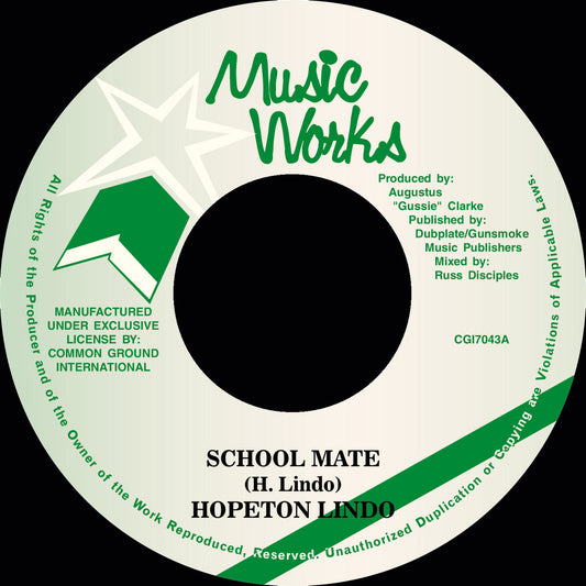 Hopeton Lindo - School Mate 7"