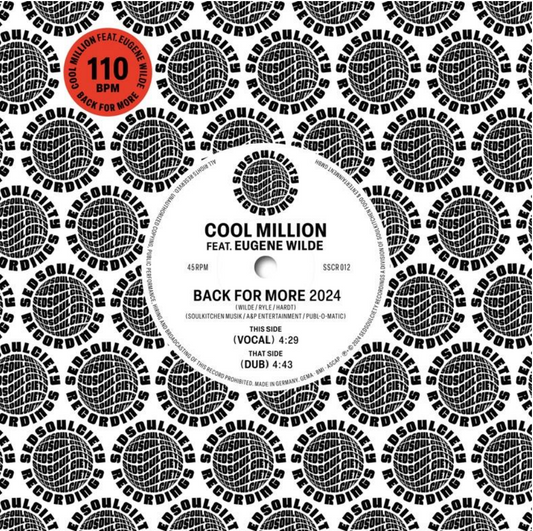 COOL MILLION FEATURING EUGENE WILDE - BACK FOR MORE [7" Single]