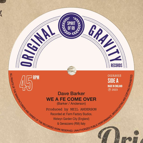 Dave Barker - We A Fe Get Over [7" Vinyl]