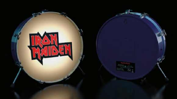 IRON MAIDEN - Iron Maiden Logo 3D Drum Lamp / Wall Light
