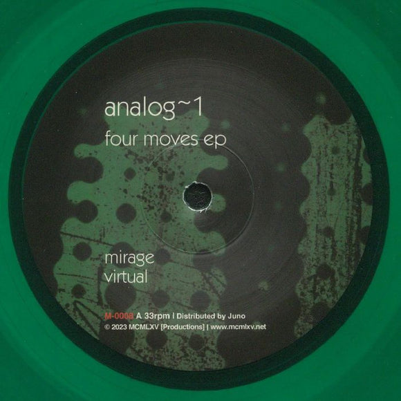 ANALOG 1 aka JS ZEITER - Four Moves EP [Transparent Green Vinyl]