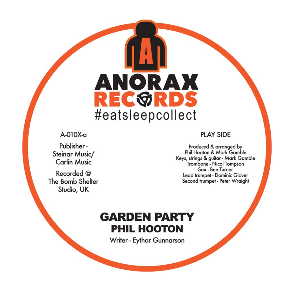 Phil Hooton - Garden Party (Single Sided) [7" Vinyl]