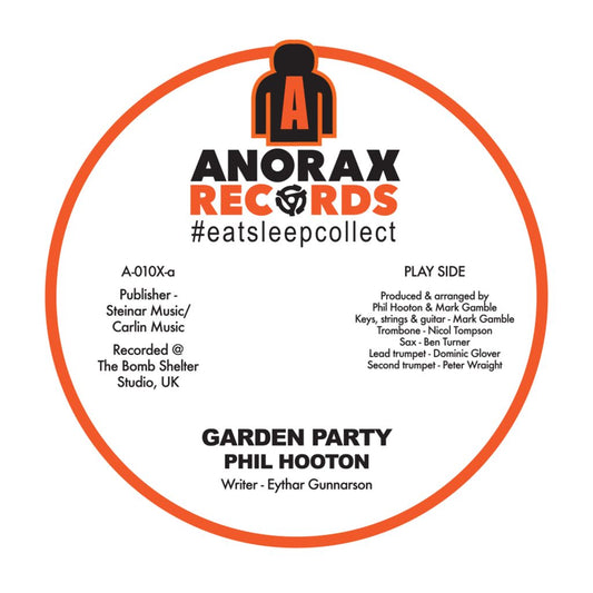 Phil Hooton - Garden Party (Single Sided) [7" Vinyl]