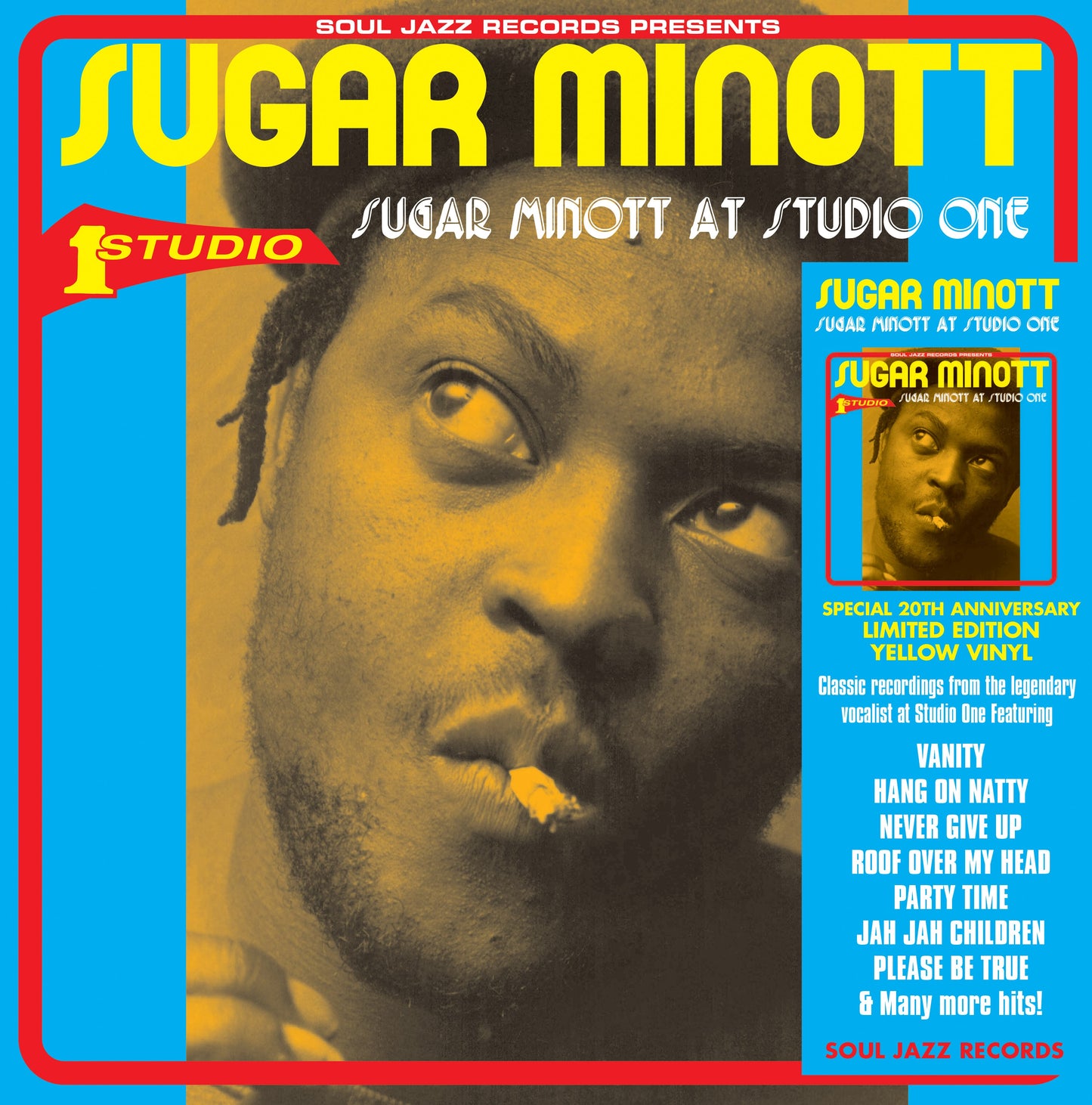 Soul Jazz Records Presents SUGAR MINOTT AT STUDIO ONE [SPECIAL 20TH ANNIVERSARY EDITION] (Yellow Vinyl 2LP]