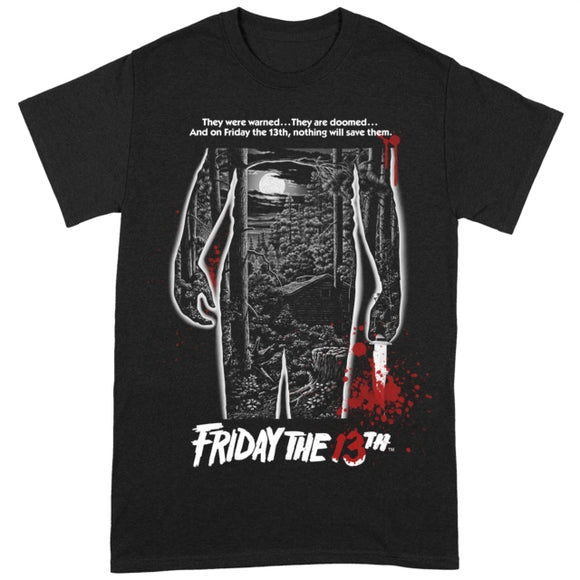 Friday The 13th - Bloody Poster (Halloween T-Shirt) [Large]
