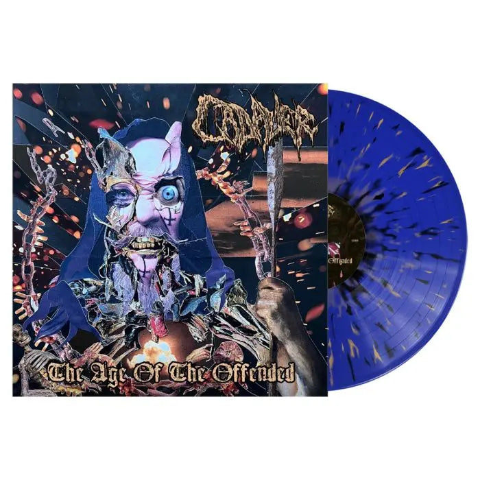 Cadaver - The Age Of The Offended (Blue with Orange, Black Splatter)